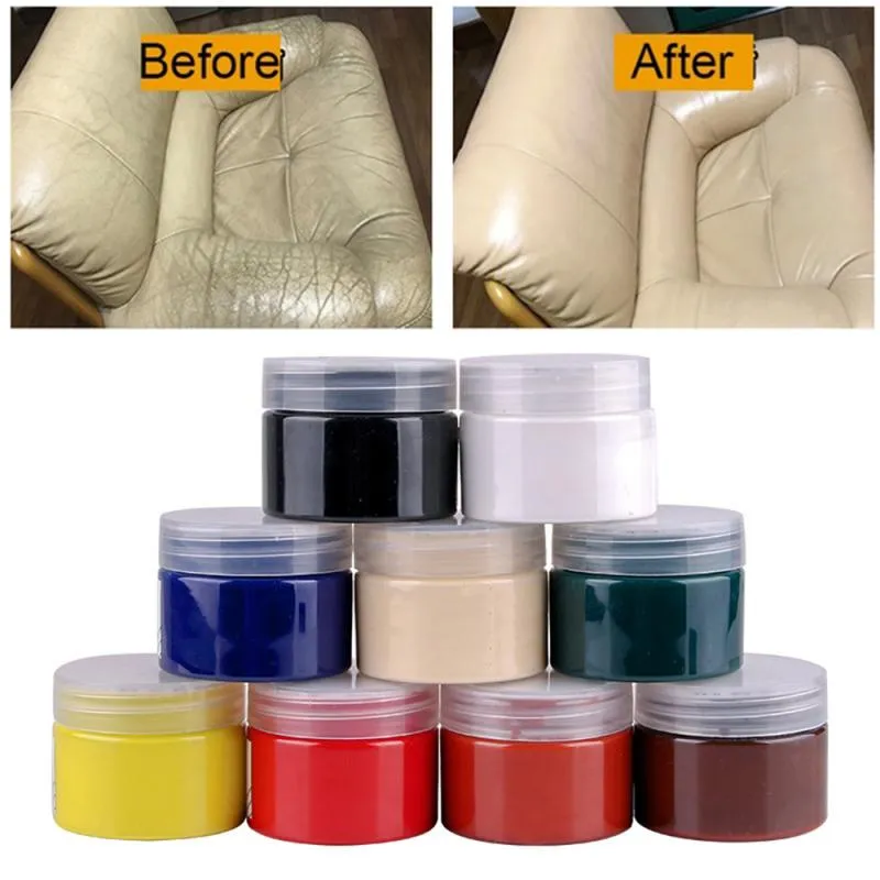 10 Color Car Seat Leather Repair Cream Vinyl Repair Filler Scratch  Restoration Cracks Liquid Leather Refinish Repair Cream 20ml - Paint Care -  AliExpress