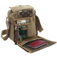 New Mens Vintage Canvas Multifunction Travel Satchel Messenger Shoulder Bag