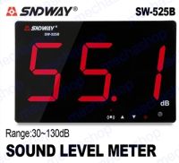 เครื่องวัดความดัง เครื่องวัดเสียง SNDWAY Sound Level Meters Digital Sound Level Meter 30-130db Noise Db Meter Large Screen Decibel SW-525B Mini Sound Level Meter