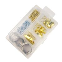 60pcs Picture Frame Hanging Kit Picture Wall Mounting Metal Hooks Screws Nails Hangers Kit