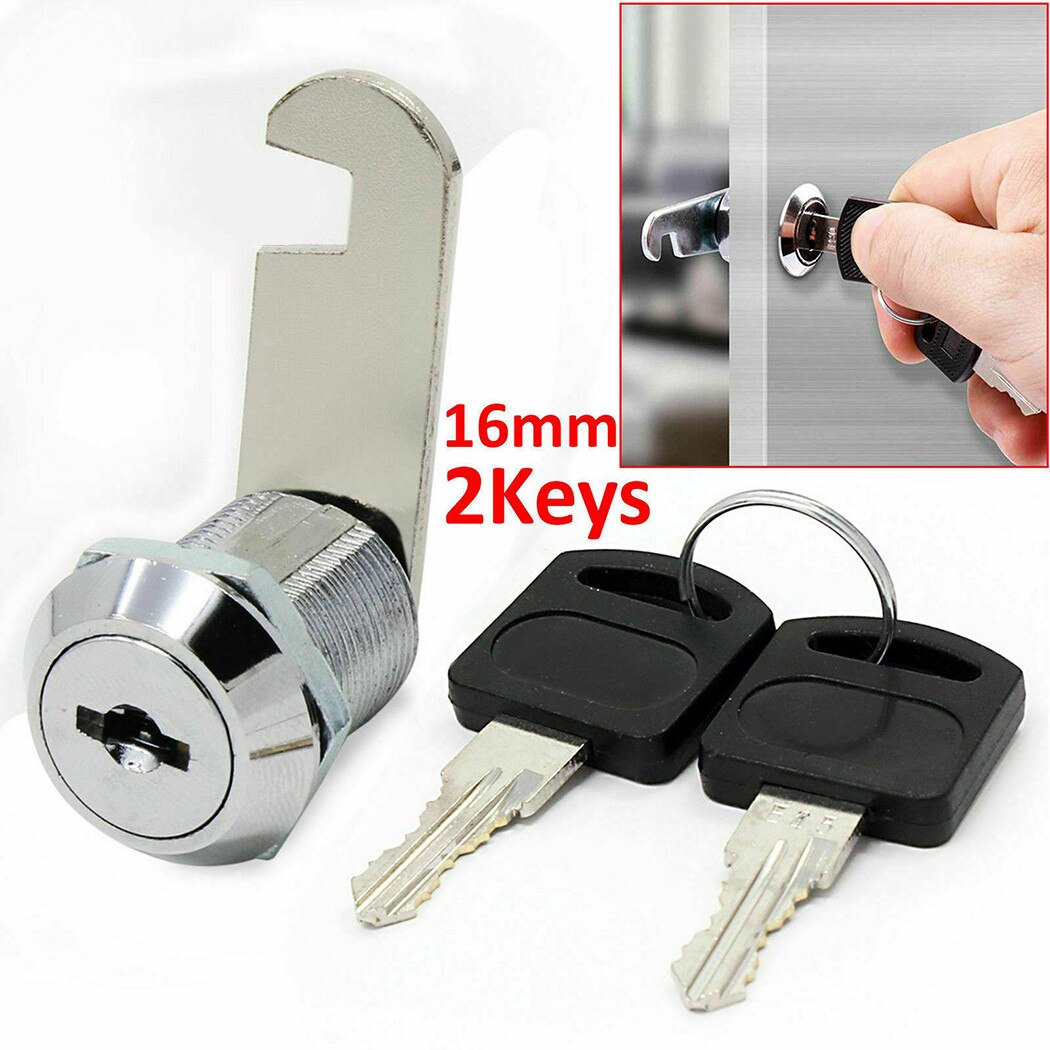 Cam Locks 16/20/25/30mm Locker Mailbox Door with 2 Keys WB Cabinet Drawer 