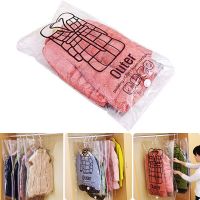 Vacuum Compression Storage Bag with Hook for Down Jacket Reusable Quilt Organizer Save Space Waterproof Can be Hung Hot