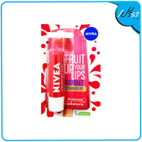 NIVEA นีเวีย ลิป สตรอเบอร์รี่ ซอร์เบต์ + ไฮโดร แคร์ ลิปแคร์ 4.8 กรัม Nivea Fruit Up Your Lip Sorbet Strawberry 4.8 g.