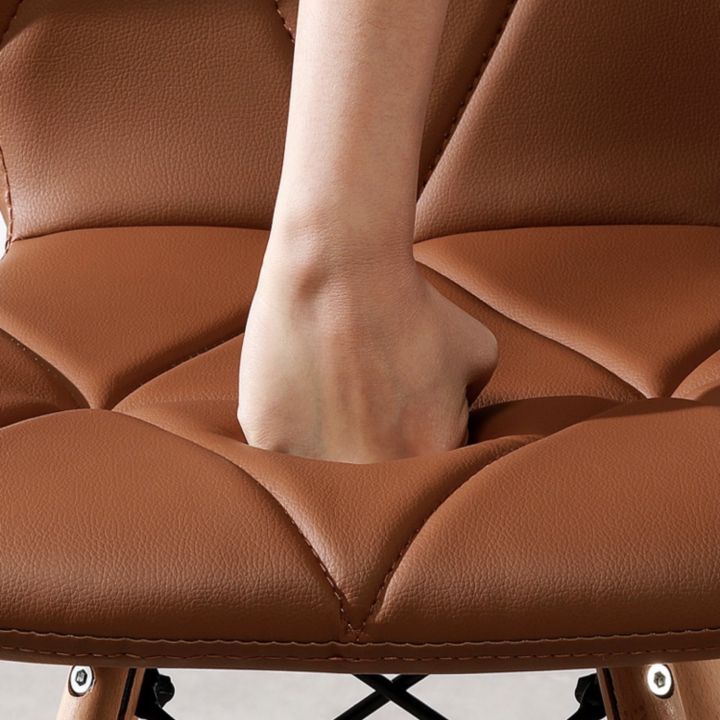 เก้าอี้โมเดิร์น-sf22-หุ้มหนังนุ่มสบาย-สวยงาม-ขาไม้สีบีช-เก้าอี้เอนกประสงค์-เก้าอี้โมเดิร์น
