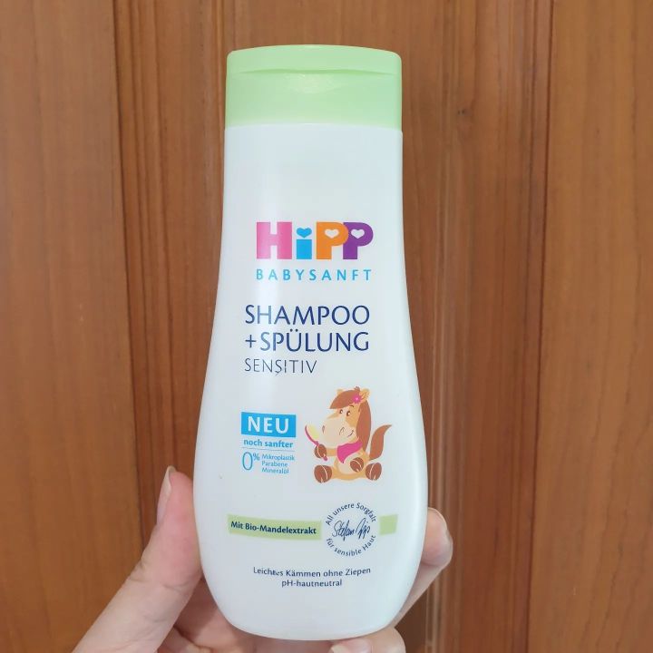 ถูกที่สุด-แชมพูเด็กเร่งผมยาว-ผมหนา-hipp-organic-kinder-shampoo-สูตรผสมครีมนวดและไม่ผสมครีมนวด-แชมพูเด็กตัวดังจากเยอรมัน