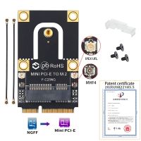 NGFF กุญแจ M.2ไปยัง Mini PCI F-C25NG อะแดปเตอร์เอ็กเพรสคอนเวิร์ทเตอร์ PCI สำหรับ Intel 9260 8265 7260เอซีเอ็นจีเอฟเอฟไวไฟบลูทูธการ์ดไร้สาย