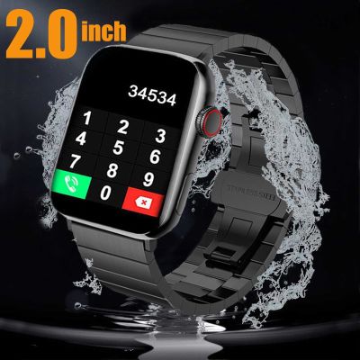 ZZOOI 2.0 Inch Smart Watch Series 7 Woman Man 2022 X8 Max Supports Hebrew Calling Female Smartwatch Men Heart Rate Monito Watch + Box