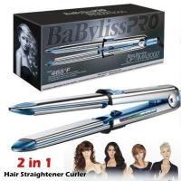 ◙ New Fashion 2 in 1 Hair Straightener and Curler Adjustable Temperature High Heat Fast Heating