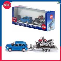 SIKU Car with motorbike and trailer ซิกุโมเดล รถยนต์พ่วงมอเตอร์ไซค์ รหัส SK2547