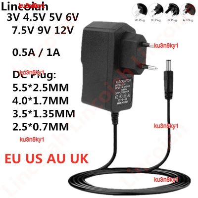 ku3n8ky1 2023 High Quality AC 110-240V DC 3V 4.5V 5V 6V 7.5V 9V 12V Universal Adapter 0.5A 1A Power Supply Charger 12 V Volt for LED Light Strip CCTV TVbox