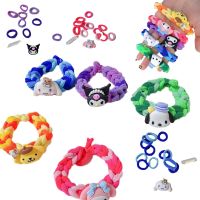 Sanrios Bracelet Hair Rings Cinnamoroll PomPomPurin Cartoon Anime Couple Gift DIY Handmade Kids Klein Blue Interesting Cute Gift