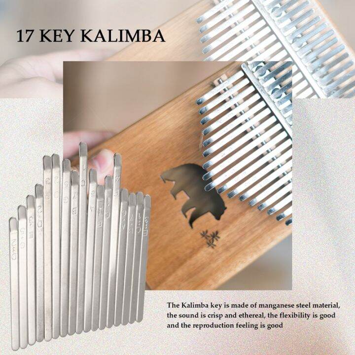 17-keys-kalimba-thumb-finger-piano-diy-keys-bridge-tuning-hammer-kit-musical-instrument-part-accessories