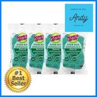 ฟองน้ำพร้อมใยขัด SCOTCH-BRITE SCRUB DOTS แพ็ก 4 ชิ้น สีเขียวSCOURER SPONGE SCOTCH-BRITE SCRUB DOTS GREEN PACK4 **หมดแล้วหมดเลย**