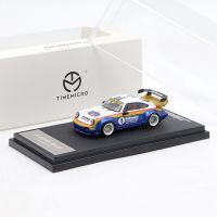 Time Micro 1:64rwb 993Advan เถ้าซีเมนต์หางสูงหางต่ำสีแข่งรถของเล่นสำหรับเด็กผู้ชายหล่อปีก