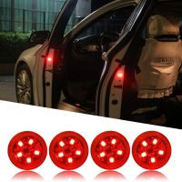 Universal LED Car Opening Door Safety Warning Anti-collision Lights Magnetic Sensor Strobe Flashing Alarm Lights Parking Lamp Work Safety Lights