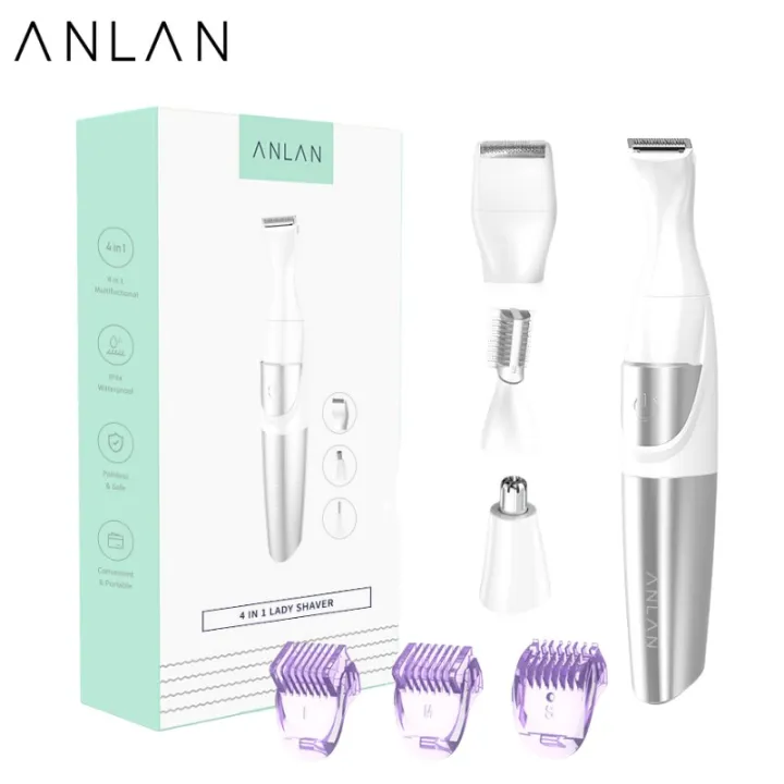 ANLAN 4 In 1 VIO Bikini Shaver Armpit Body Hair Trimmer Hair Removal