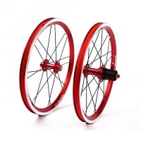 16-inch aluminum alloy wheel set V brake variable speed folding car small wheel rim MTB 2/4bearing wheel set 11 spee