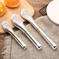 1 PC Stainless Steel Food Tongs Anti Heat Bread Clip Pastry Clamp Cooking Tools