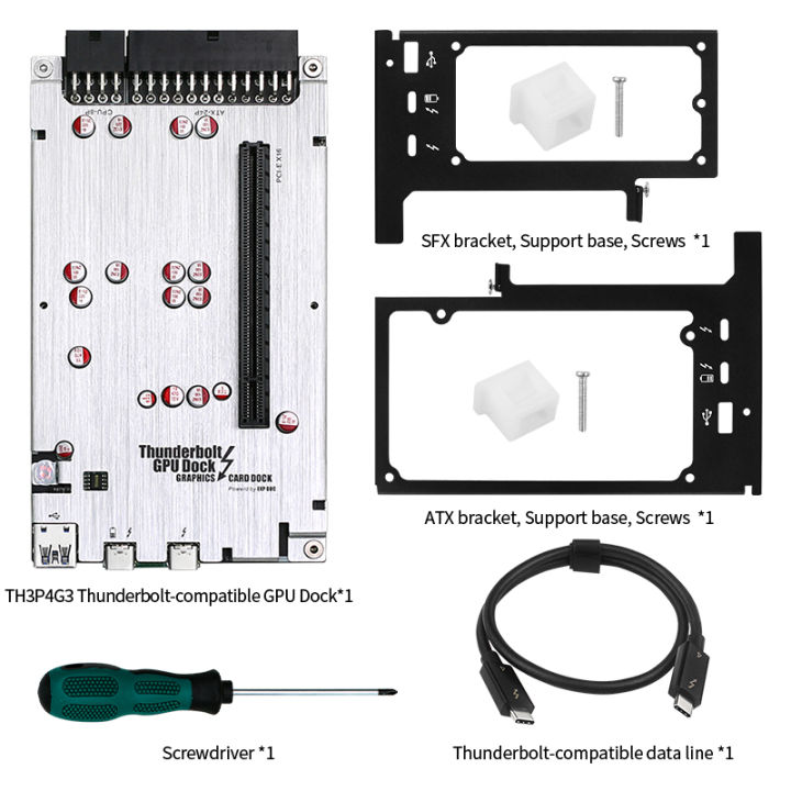 TH3P4G3 Thunderbolt-compatible GPU Dock PCI-E X16 Laptop to External ...