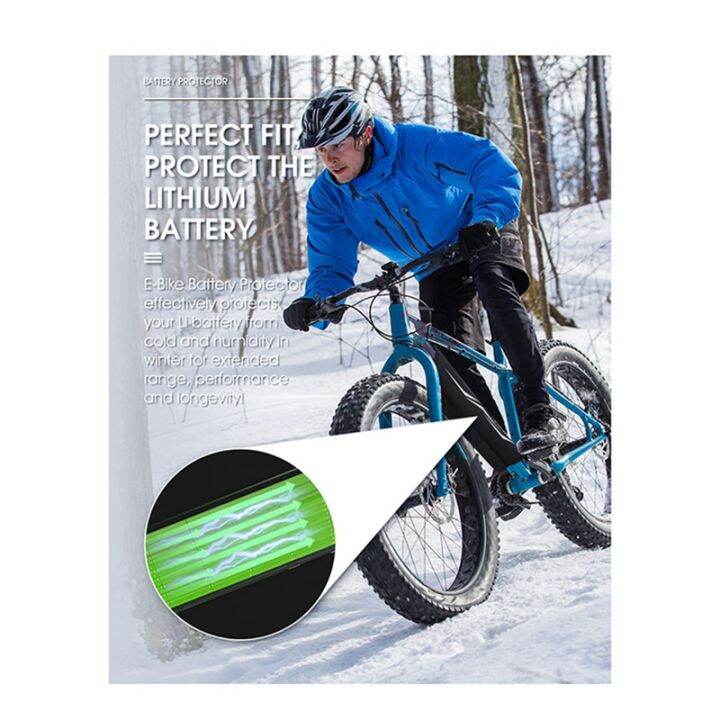 west-biking-e-bike-battery-nylon-fiber-protection-cover-e-bike-battery-protection-for-integrated-frame-battery-30-40cm