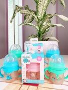 Tặng 01 núm ti sơ cua - Bình sữa PPSU cổ rộng quai cầm Babuu Baby 120ml