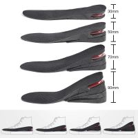 3-7cm Unisex Height Increase Insole Heightening Cushion Adjustable Cut Shoe Heel Insert Taller Lift Shoe Heel Insert Foot Pad