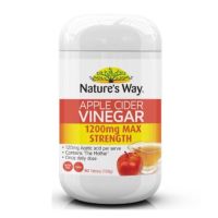 Natures Way Apple Cider Vinegar 1200 mg Max Strength เนเจอร์สเวย์ แอปเปิล ไซเดอร์ เวเนก้า ขนาด 90 เม็ด 20973