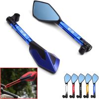 MT-03 Motorcycle Handlebar End Mirrors Anti Glare Bluish Hawk-Eye Rearview Mirrors For YAMAHA MT03 MT 03 All Years Accessories