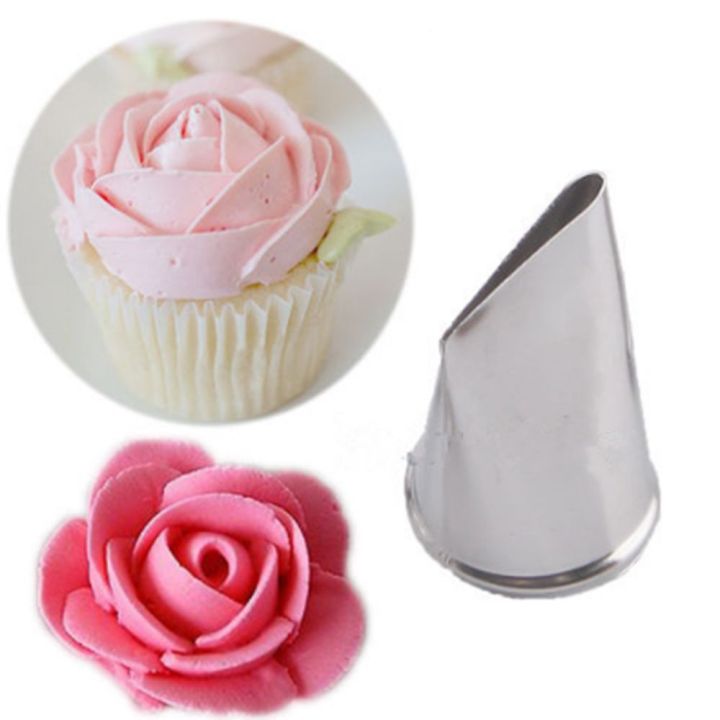 Buy Rose Nozzle Icing Tip With High Quality Reusable Silicone Piping Bag  Rosenail And Scissor Rose (set Of 4) |