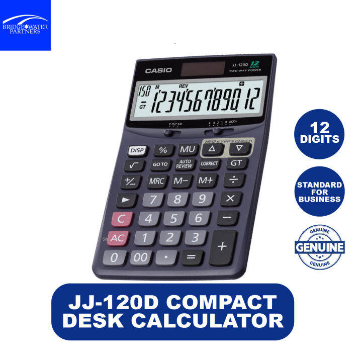 Casio JJ120D Compact Desk Calculator Lazada PH