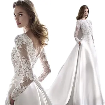 greatfunny Elegant and Graceful Lace Wedding Dress for a Memorable Day