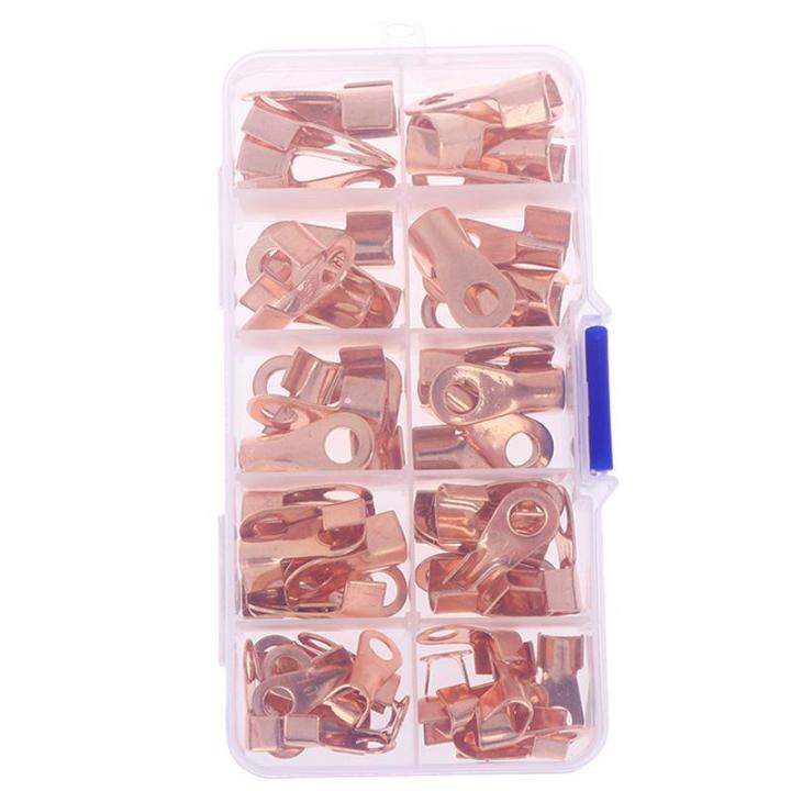 70 Copper Tube Terminal Set Battery Welding Cable Lug Ring Crimp