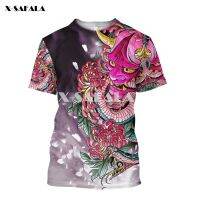 Samurai tattoo art armor men 3d full print t-shirts summer fashion short sleeve t hara