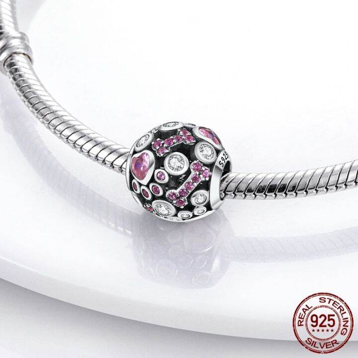 925-silver-charm-dog-love-bones-heart-shape-cz-beads-fit-mula-charms-bracelet-silver-925-original-bracelet-jewelry