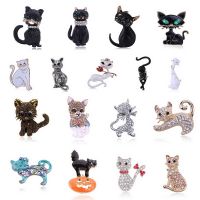 Unisex Cute Mysterious Elegant Cat Brooch Sweater Accessories And Black Cat Brooch Party Gift Brooch Costume Accessories Brooch