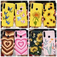 ☂❈✑ For Honor 9C Case 6.39 Soft Silicone Love Heart Sunflower Phone Cover Coque Bumper Fundas For Huawei Honor 9C 9 C AKA-L29 Case