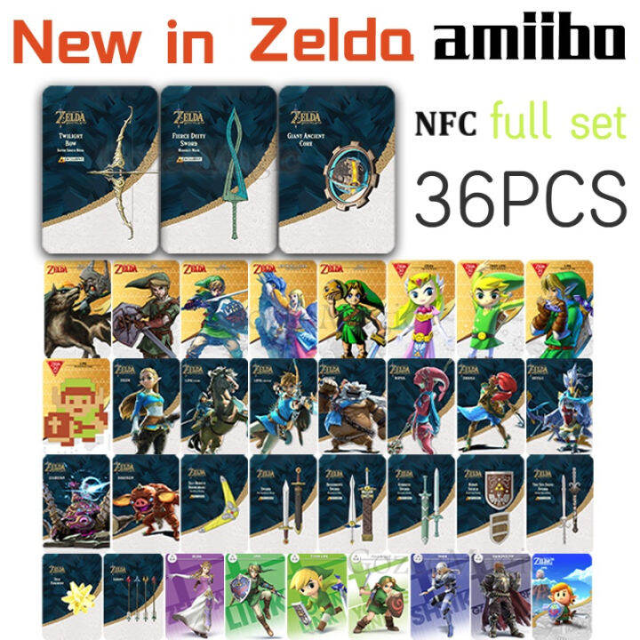 36Pcs/set The Legend of Zelda Tears of The Kingdom & BOTW Amiibo Zelda ...