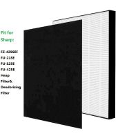 สำหรับการเปลี่ยน FZ-425SEF คมเครื่องกรองอากาศ HEPA และตัวกรองกลิ่นสำหรับ FU-21SE FU-S25E FU-W28E FU-425E
