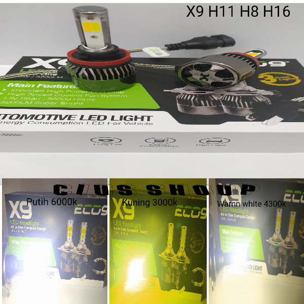 Lampu Led Headlamp Foglamp Mobil H H Hb Hb X Eco Warna Putih Kuning Dan