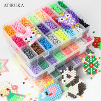 4800ชิ้นแข็ง3D ปริศนาของเล่นสเปรย์น้ำลูกปัด24สี perler ลูกปัดเด็กเกม dactic ของเล่นสำหรับเด็กของเล่นของเล่น