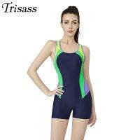 【TAKU Swimsuit】 Trisss 2020ใหม่มืออาชีพกีฬาบอดี้สูทผู้หญิง39; S One P Iece ชุดว่ายน้ำกางเกงขาสั้นชุดว่ายน้ำเปลือยชุดว่ายน้ำ M-XXL