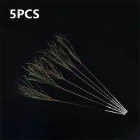 5PCS Peacock Hair Silver Needle Ear Wax Pick Curette Earwax Removal Picker Earpick Cleaner Tool Kit For Kids Adults Health Care