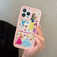 การ์ตูนเจ้าหญิง Caurora Muran เคสโทรศัพท์มือถือโทรศัพท์แบบนิ่มสำหรับ iPhone 14 Pro Max 13 Pro Max ฝาหลังสำหรับ iPhone 12 Pro Max 11