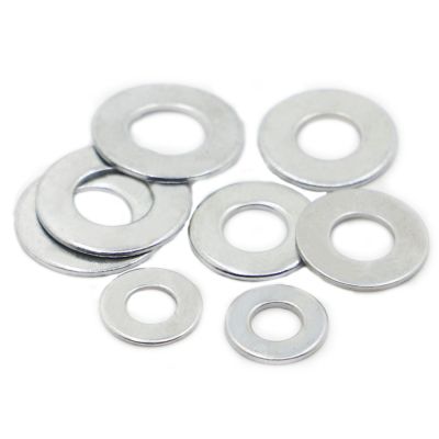 M2 M2.5 M3 M3.5 M4 M5 M6 M8 M10 M12 M14 M16 M18 M20 GB97 Zinc-plated Steel Spacer Plain Gasket for Screw Bolt Flat Metal Washer Nails  Screws Fastener