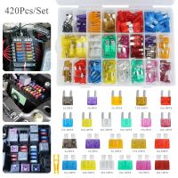 Blade type automotive fuse with box clamp  small  standard 2A3A5A7A5A10A10A15A25A30A35A40A  fuse set  automotive  truck Fuses Accessories