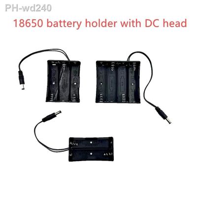 Plastic 18650 Battery Storage Box 18650 Battery Case For 2x 3x 4x 18650 With DC 5.5 x 2.1 mm Series Connection