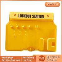 Fenteer สายคล้องป้ายกุญแจล็อคนิรภัยติดผนังแบบ Lockout Station ติดเกรดพรีเมียม