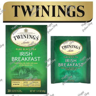 ⭐ Twinings ⭐Irish Breakfast 20 tea bags 🍵 ชาทไวนิงส์ ชาดำสไตล์ไอริช แบบกล่อง 20 ซอง ชาอังกฤษ นำเข้าจากต่างประเทศ พร้อมส่ง