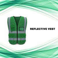 Digital Yard เสื้อกั๊กสะท้อนแสง เพื่อความปลอดภัย เสื้อจราจร เสื้อกั๊กจราจร Reflective Vest เสื้อกั๊กทำงาน เสื้อสะท้อนแสงรุ่นเต็มตัว ดีไซน์กระเป๋าและซิป 4 ช่อง High Visibility Safety Reflective Vest Waterproof 4 Pockets Safety Workwear Clothing Vest