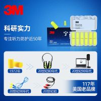 Original 3M sound-proof earplugs anti-noise professional sleeping snoring industrial noise-cancelling artifact for students sleeping snoring industrial super quiet artifact